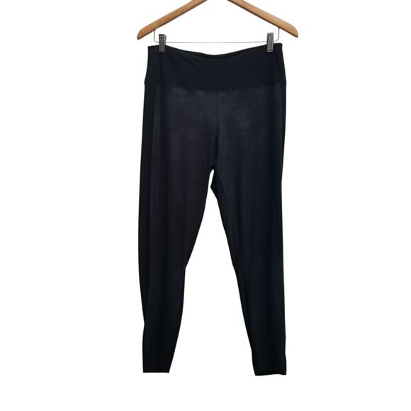 Sympli Iridescent Front Black Leggings High Rise Size 12